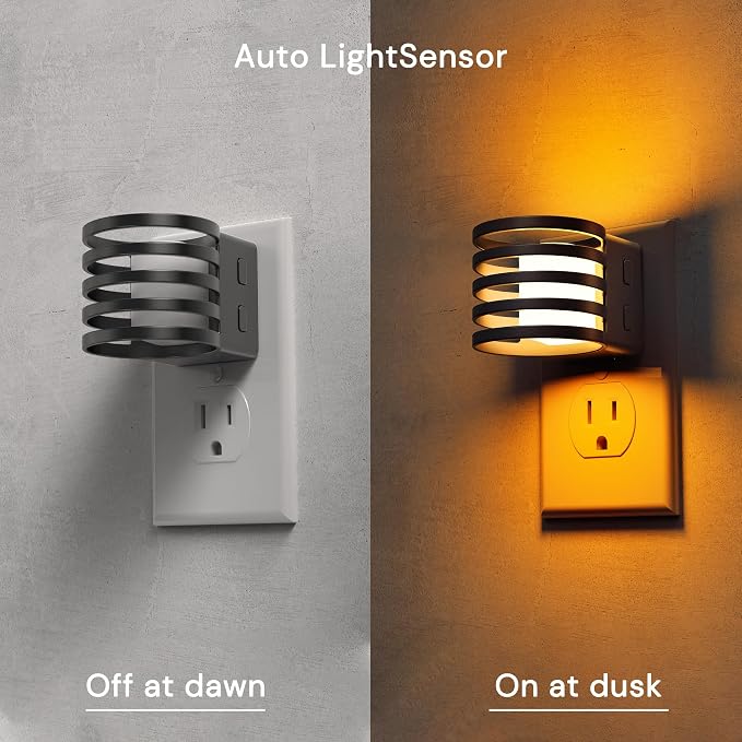 L LOHAS LED Night Light, 2 Pack 3CCT Night Lights Plug into Wall, - Image 2