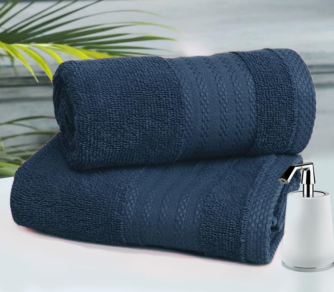 GLAMBURG Premium Cotton 4 Pack Bath Towel Set - Image 4