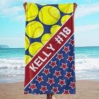 Personalized Beach Towel With Name, Custom Beach Towel with Text, Customized by JML