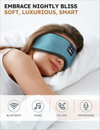 MUSICOZY Sleep Headphones Bluetooth 5.4 Headband Sleeping Eye Mask - Image 2