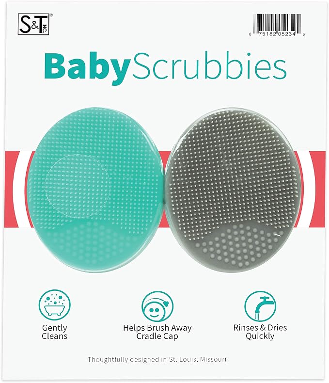 S&T INC. Exfoliating and Massaging Cradle Cap Bath Brushes by STINC