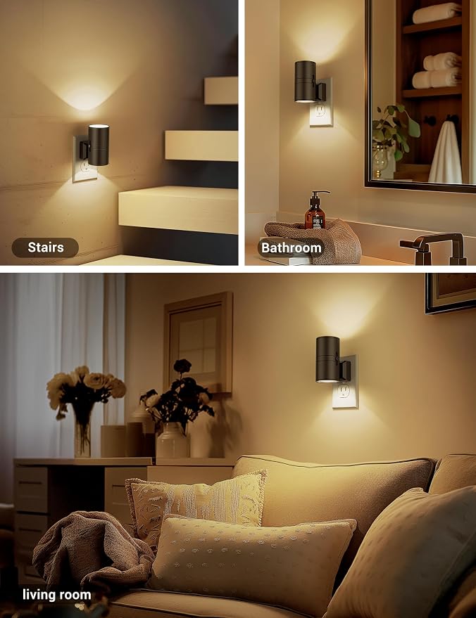 Night Lights Plug into Wall, Dimmable Night Light Plug in, Modern Night Lights - Image 5