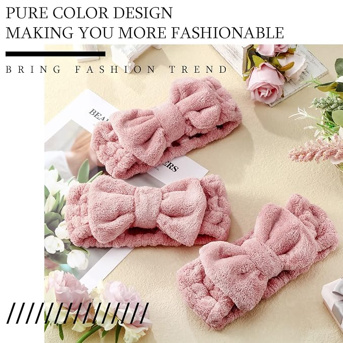 Hicarer 3 Pieces Towel Headbands - Image 7