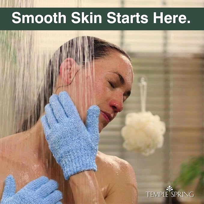 Temple Spring Shower Gloves Exfoliating - Image 3