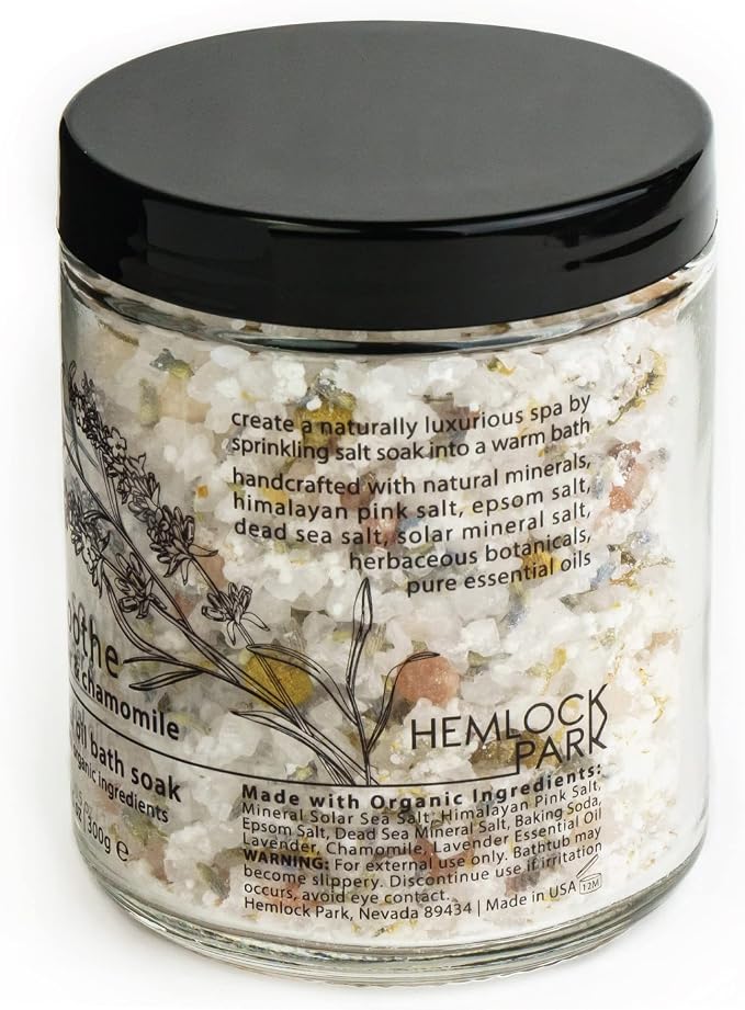 Hemlock Park Soothe Essential Oil Bath Soak | Naturally Soothing Mineral Sea - Image 3