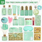 35 Pcs Mothers Day Gifts for Mom, Bath & Body Gift Basket for Women, Tea Tree - Image 2