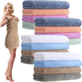 SmoothNovelty 16 Pack Microfiber Bath Towels Bulk 27'' x 60'' Oversized Size by SmoothNovelty