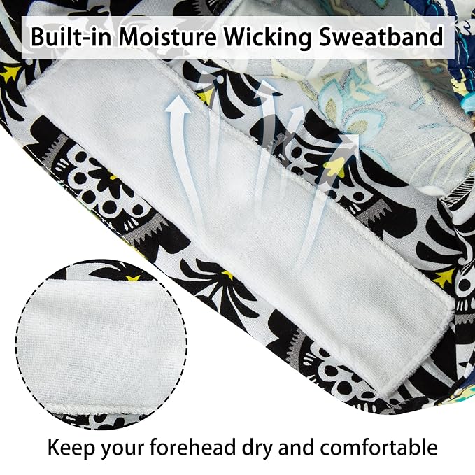 Scrub Caps Women Bouffant Scrub Caps, Adjustable Working Cap Ponytail Pouch Tie - Image 4