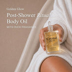 Crystal Body Oil Golden Glow, Scented Body Oil, After Shower and Bath Dry Oil - Image 2