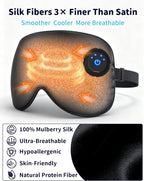 Heated Eye Mask FSA- HSA Eligible Cordless Pure Mulberry Silk Eye Mask - Image 3