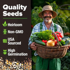 HOME GROWN 25 Variety Survival Seed Vault 12, 000+ Heirloom Non-GMO Vegetable - Image 9