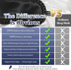 Silk Sleep Mask for Women, 100% Mulberry Silk Eye Mask, All-Silk Filled - Image 4