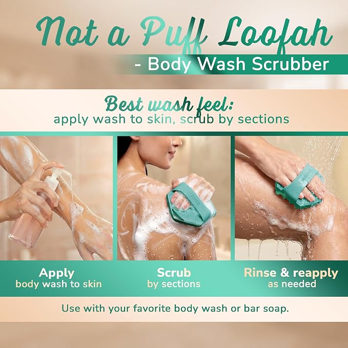 SILKLE Silicone Body Scrubber – Gentle Exfoliating Shower Scrubber - Image 5