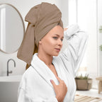 Avalon Towels Beige Bath Towels Set of 4 pcs, 100% Cotton Towel Absorbent and - Image 2