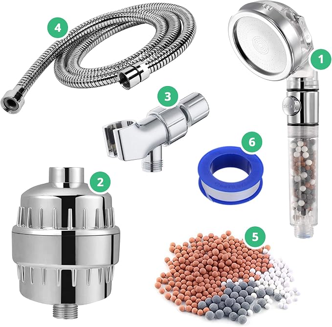 Original StoneStream EcoPower High Pressure Handhled Shower Head + Shower by StoneStream