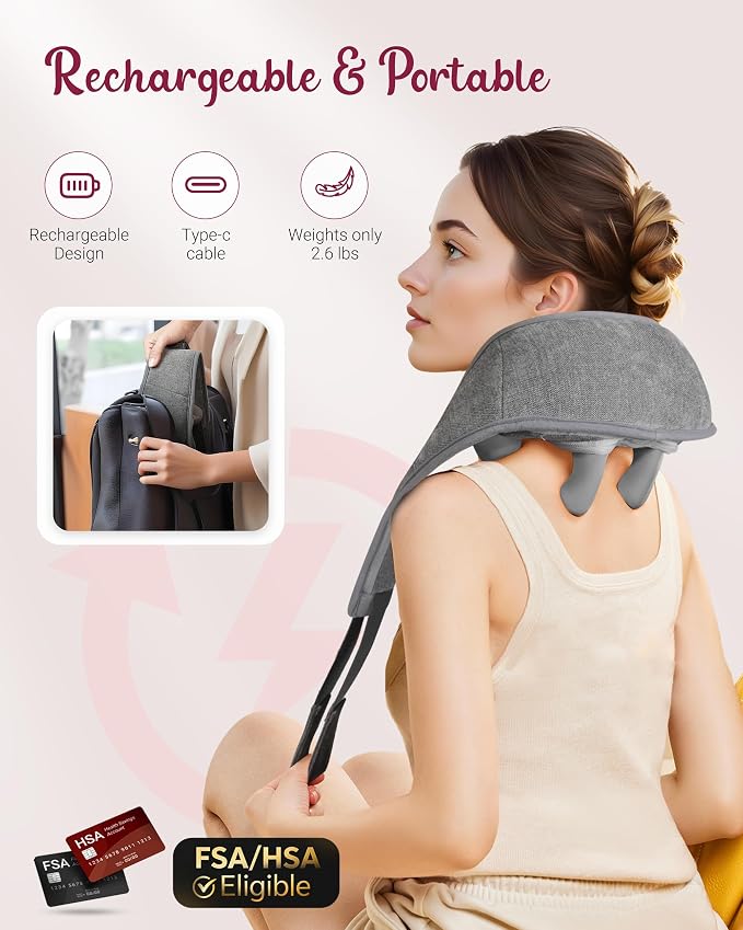 Cordless Neck Massager with Heat - Image 5