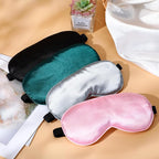 BBTO 4 Pcs Silk Sleep Eye Masks Smooth Soft Satin Eye Covers - Image 4