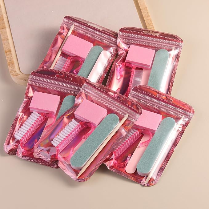 Fcozpjk Disposable Manicure Kit Basics 5PCS Nail Kit, Mini Nail Files Buffers - Image 3