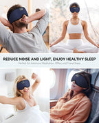 MUSICOZY Sleep Headphones Bluetooth 5.4 Headband Sleeping Eye Mask - Image 5