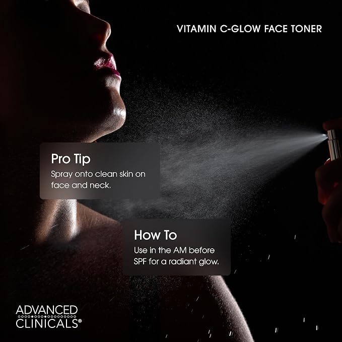 Advanced Clinicals Vitamin C Glow Facial Mist Toner - Image 5