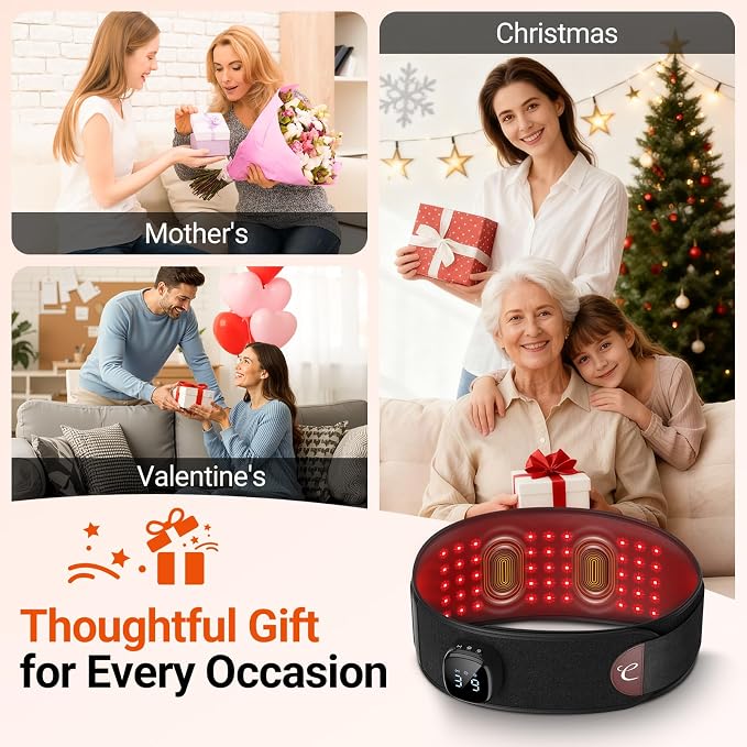 Comfytemp Cordless Red Light Therapy Massage Belt - Image 8