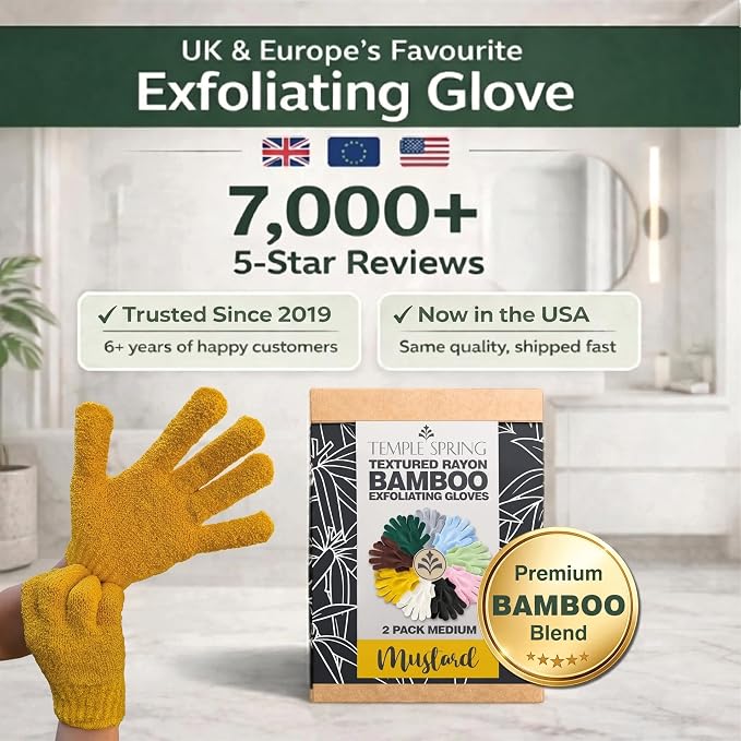 Temple Spring Shower Gloves Exfoliating - Image 7
