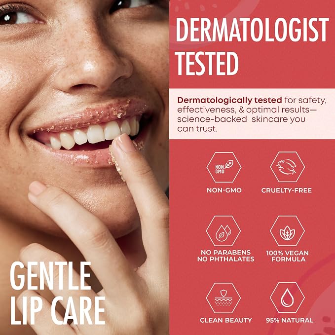 Lip Scrub with Cherry Mint – Gentle Exfoliation, Deep Hydration & Lip Repair – - Image 7
