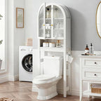 HMstone Over The Toilet Storage Cabinet, Arched Bathroom Organizer and Storage by Unknown