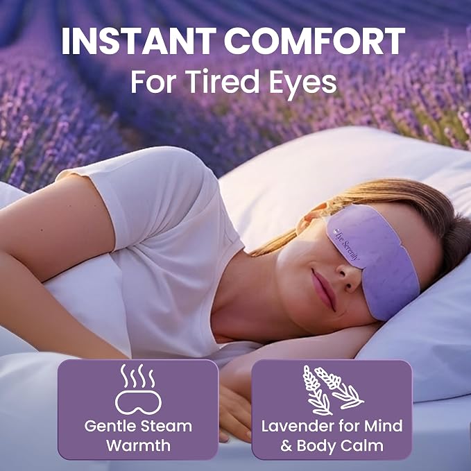 Eye Serenity Steam Eye Mask, Heated Eye Mask, Self Heating Warm Compress - Image 2