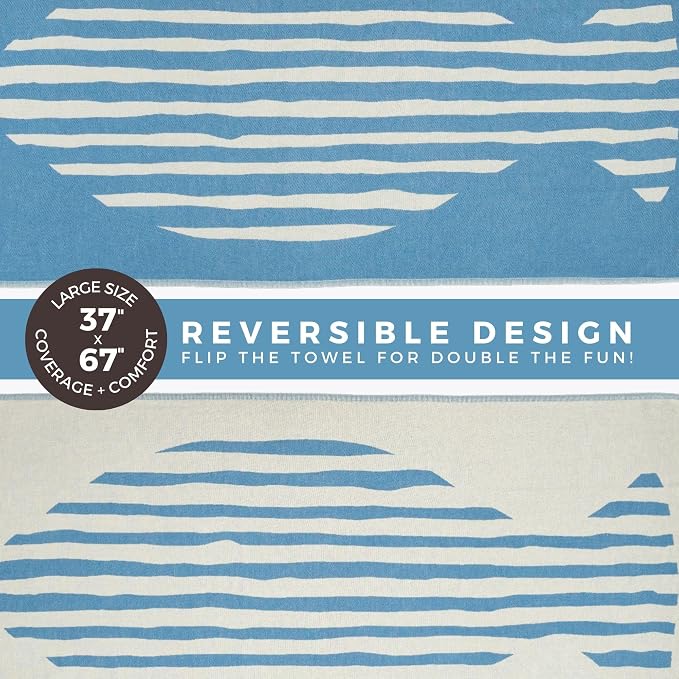 FESHKA Sand Proof Turkish Beach Towel – Oversized, Quick Dry & Lightweight - Image 5