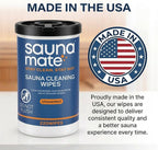 Sauna Cleaning Wipes, Unscented Disposable Sauna Wipes, Cleans Sweat, Oil & - Image 6