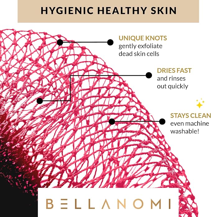 BELLANOMI African Exfoliating Net Sponge, Ethically sourced from Nigeria - Image 6