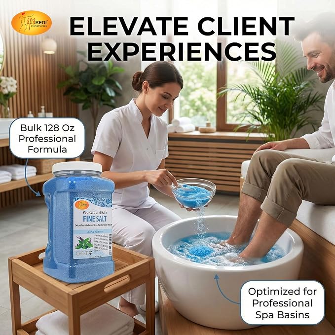SPA REDI - Detox Foot Soak Pedicure and Bath Fine Salt, Mint and Eucalyptus - Image 3