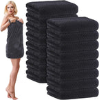 SmoothNovelty 16 Pack Microfiber Bath Towels Bulk 27'' x 60'' Oversized Size by SmoothNovelty