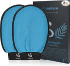 Exfoliating Gloves 2 Pcs, Exfoliating Body Scrubber by FUNDREM