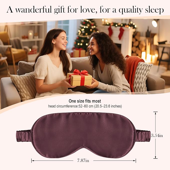 SilkDream 100% Mulberry Silk Sleep Mask Eye Mask - Image 6