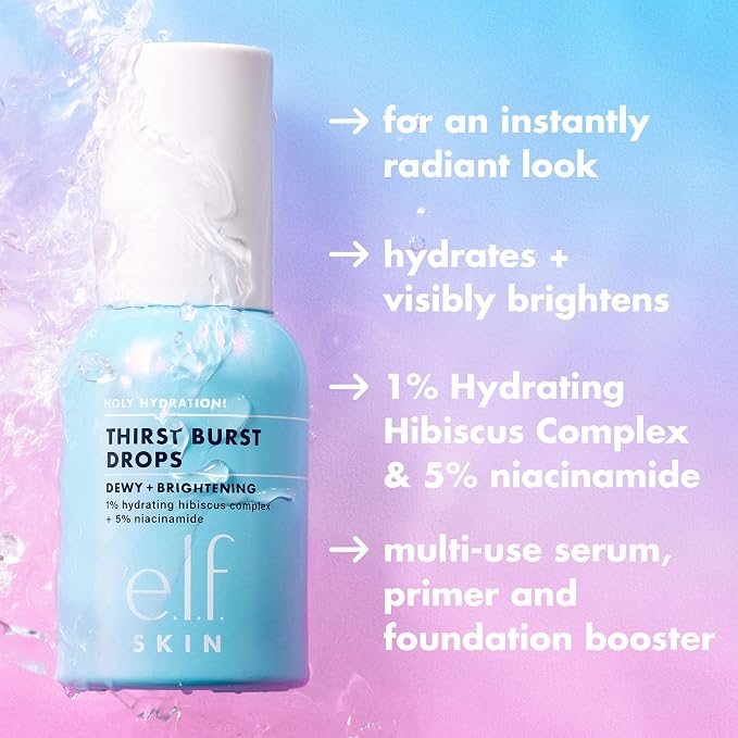 e.l.f. SKIN Holy Hydration! Thirst Burst Drops Mini, Serum - Image 2
