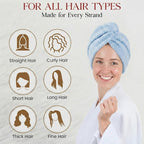 3 Pack Microfiber Hair Towel Wrap - Image 9