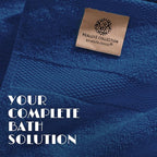 Navy Bath Towel Set of 6 - Image 3