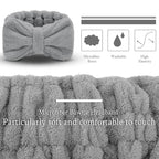 3 Pieces Towel Headbands for Women Makeup Headband for Washing Face Makeup Spa - Image 2
