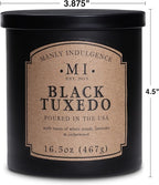 Manly Indulgence Black Tuxedo Jar Candle 16.5 oz - Image 4