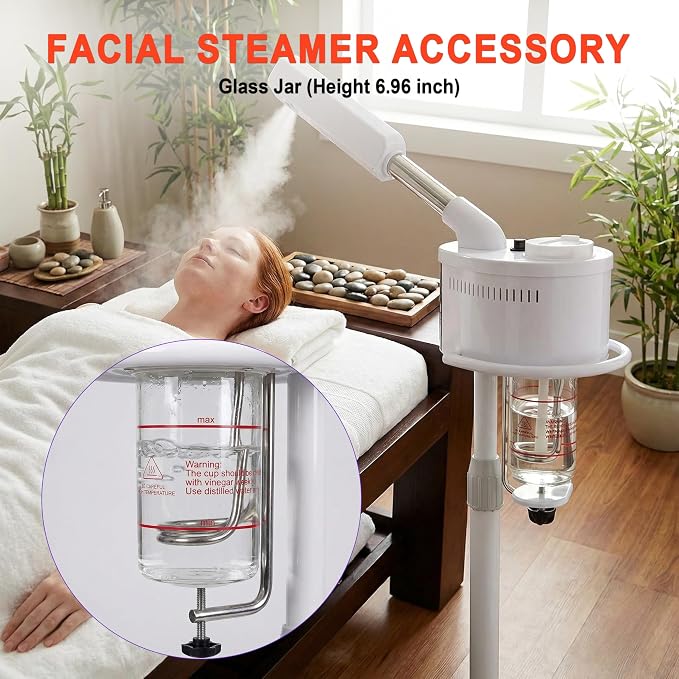 Elitzia Professional Glass Facial Steamer Jar - Image 2