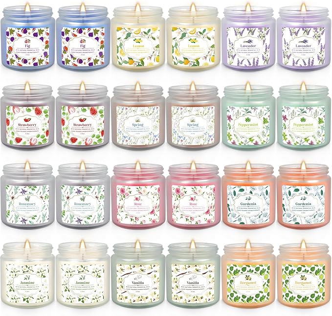 YOROXRG 24 Pack Scented Candles by YOROXRG