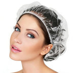 100PK 50cm/20in Large Disposable Shower Caps Waterproof Hair Bath Caps by Unknown