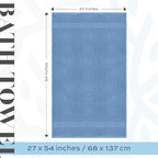 White Classic Luxury Bath Towels Set of 4 Large - Image 4
