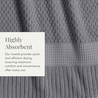 NY Loft 100% Cotton Bath Towel Set of 4 | Grey Towels | Oeko-TEX® Standard 100 - Image 5