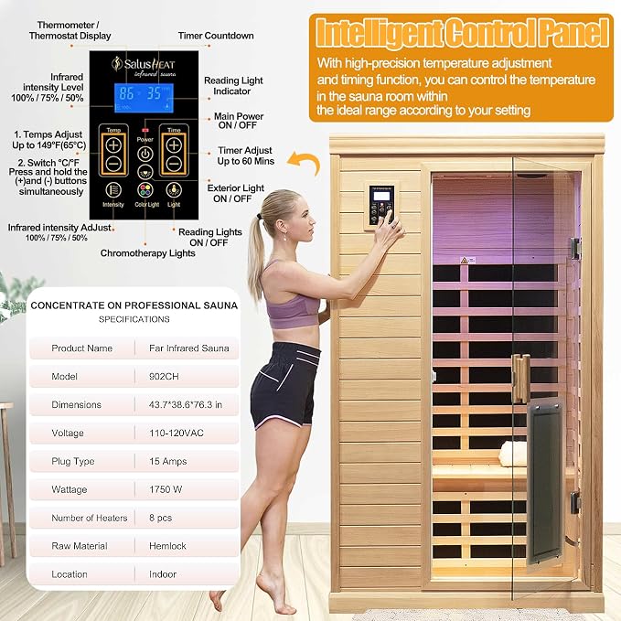 Low EMF Indoor Sauna, Infrared Sauna - Image 6