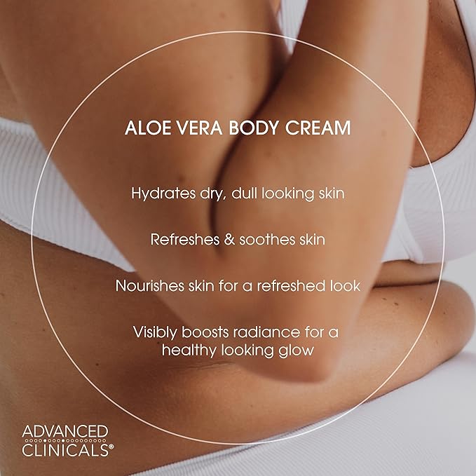 Advanced Clinicals Aloe Vera Lotion Skin Care Relief Cream | Vitamin E Infused - Image 5