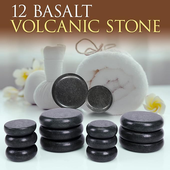 SereneLife Hot Stone Massage Kit Portable Heated Rock Therapy System - Image 5