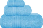 BOUTIQUO Ultra Soft 3 Pack Cotton Towel Set, Contains a Bath Towels 28x55 inch by BOUTIQUO